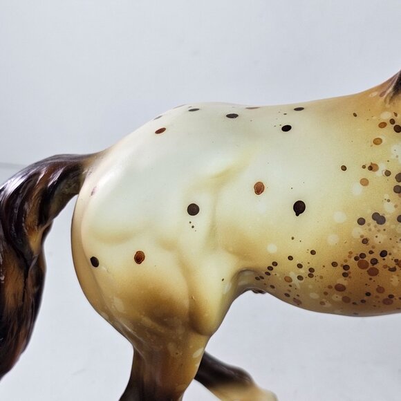 Breyer Horse Rawhide Wild Appaloosa Mustang Semi Rearing Stallion #702495 Signed - Picture 9 of 16